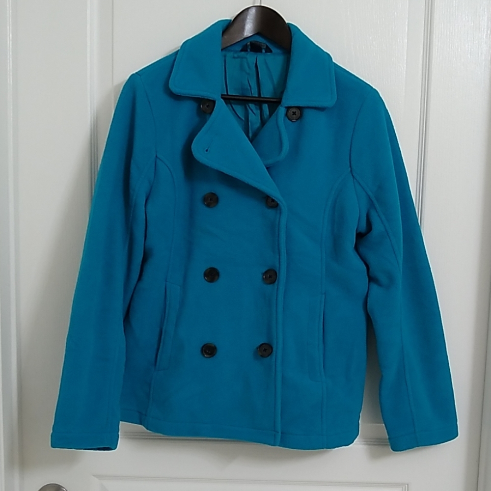 Turquoise peacoat